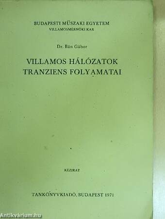 Villamos hálózatok tranziens folyamatai