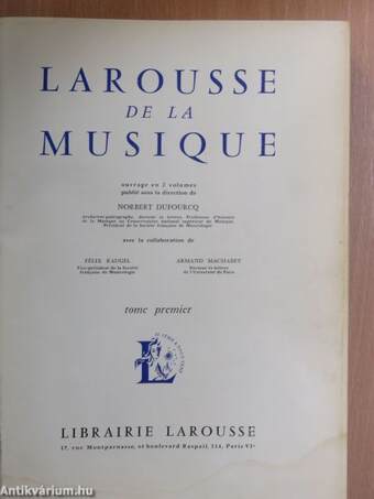 Larousse de la musique 1.