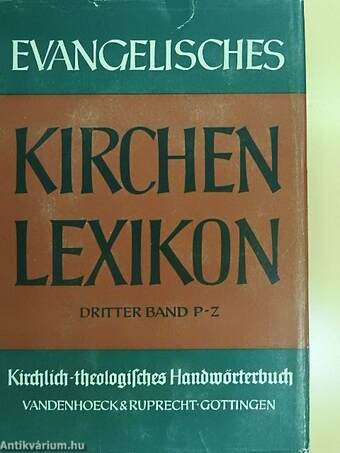 Evangelisches Kirchenlexikon III.