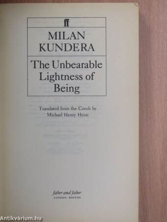 The Unbearable Lightness of Being