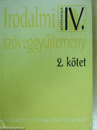 Irodalmi szöveggyűjtemény IV/2.