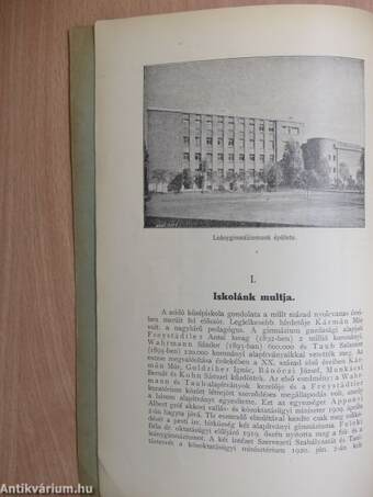 A Pesti Izraelita Hitközség Leánygimnáziumának értesítője 1935-1936.