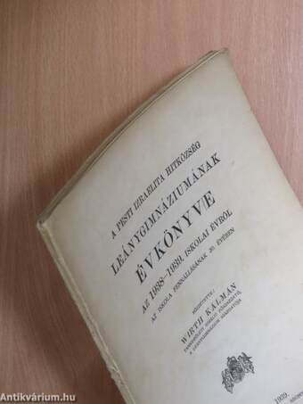 A Pesti Izraelita Hitközség Leánygimnáziumának évkönyve az 1938-1939. iskolai évről