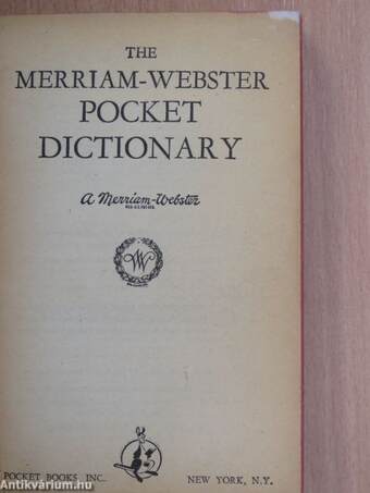 The Merriam-Webster Pocket Dictionary