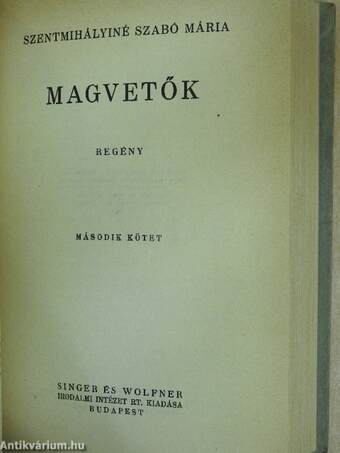 Magvetők I-II.