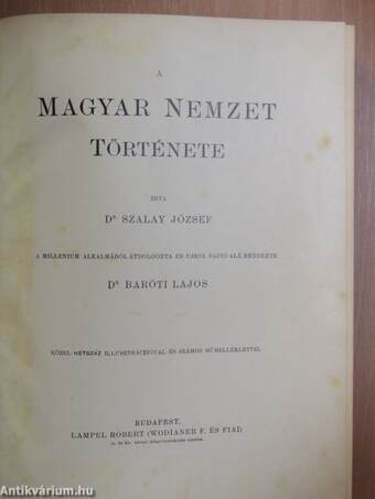 A magyar nemzet története I-IV.