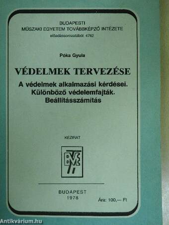 Védelmek tervezése