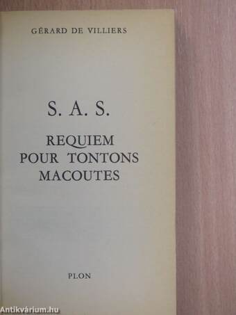 Requiem pour Tontons Macoutes