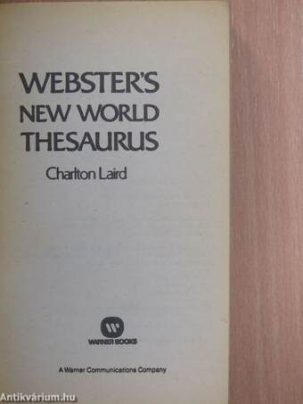 Webster's New World Thesaurus