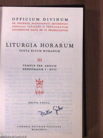 Liturgia Horarum III.