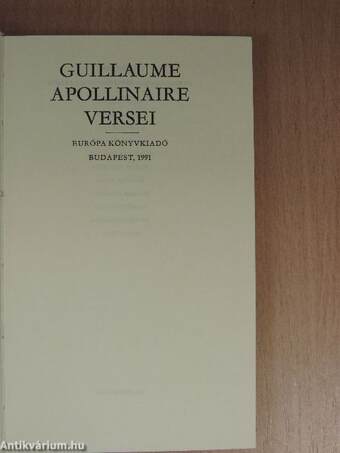 Guillaume Apollinaire versei