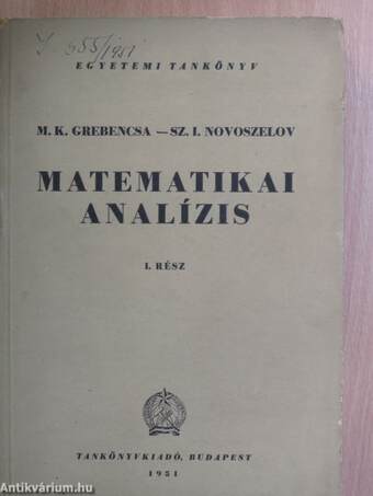 Matematikai analízis I.