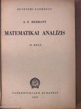 Matematikai analízis II.