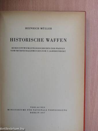 Historische Waffen