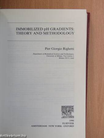 Immobilized pH Gradients: Theory and Methodology