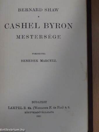 Cashel Byron mestersége