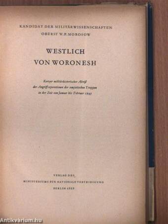 Westlich von Woronesh