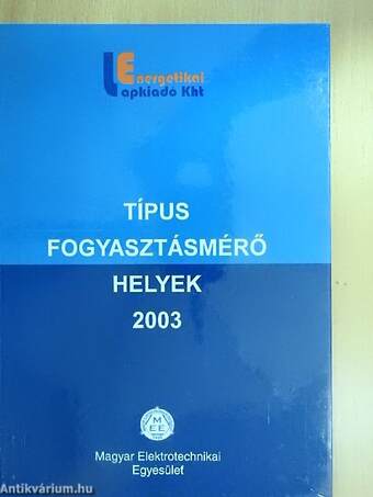 Típus fogyasztásmérő helyek 2003