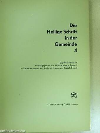 Die Heilige Schrift in der Gemeinde 4.