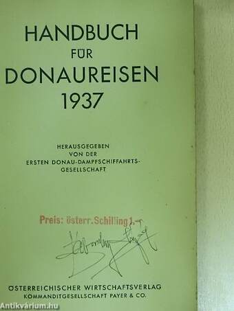 Handbuch für Donaureisen 1937