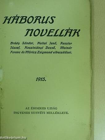 Háborus novellák