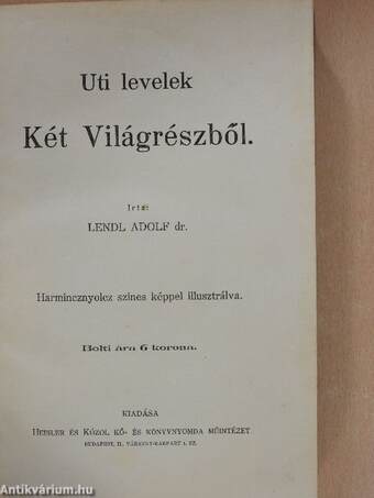 Uti levelek Két Világrészből