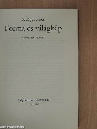 Forma és világkép