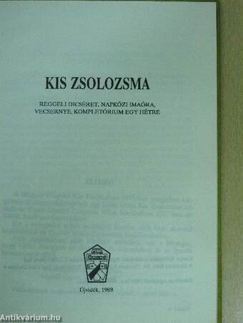 Kis zsolozsma