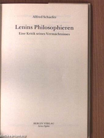 Lenins Philosophieren