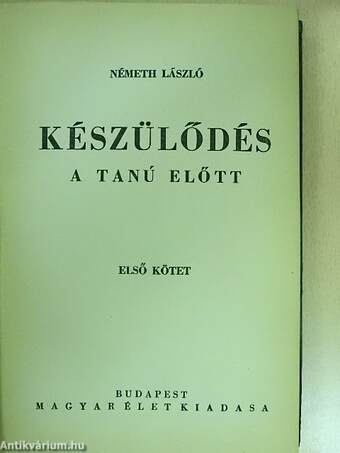 Készülődés I-II.