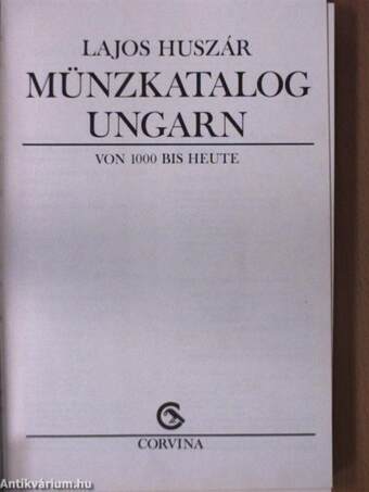 Münzkatalog Ungarn von 1000 bis heute