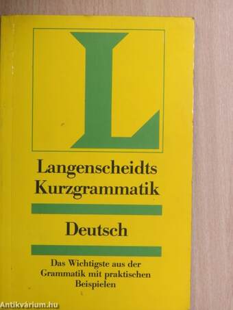 Langenscheidts Kurzgrammatik Deutsch