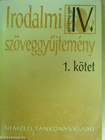 Irodalmi szöveggyűjtemény IV/1.