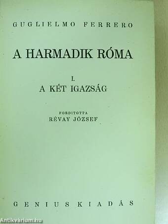 A harmadik Róma I-II.