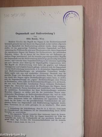 Zeitschrift für Öffentliches Recht 1931/3.