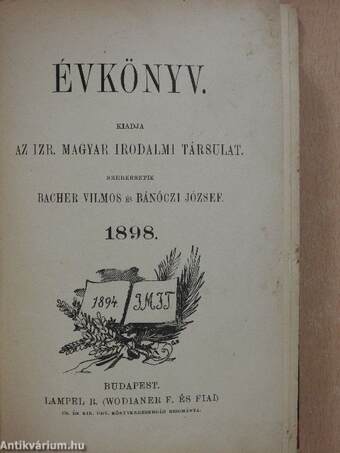 Évkönyv 1898.