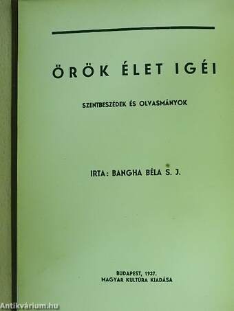 Örök élet igéi III. (töredék)(Tiltólistás kötet)