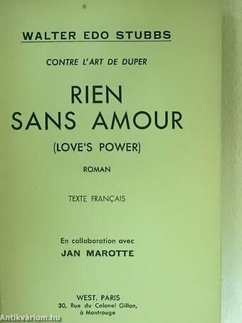 Rien Sans amour