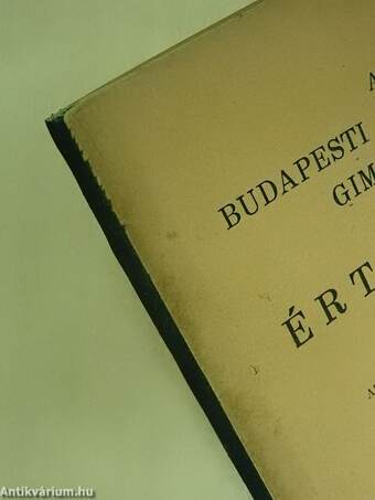 A Budapesti Református Gimnázium értesítője 1936-37.