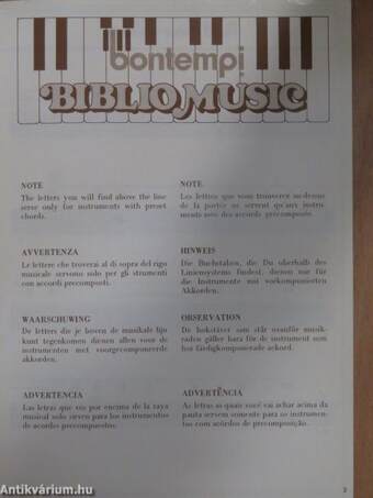 Bontempi Biblio Music 6.