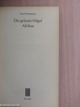 Die grünen Hügel Afrikas