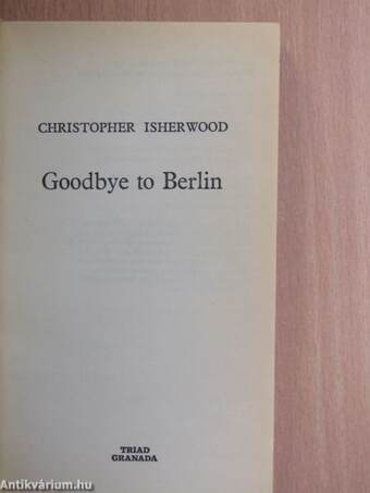 Goodbye to Berlin