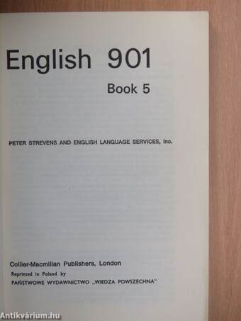 English 901 - Book 5.