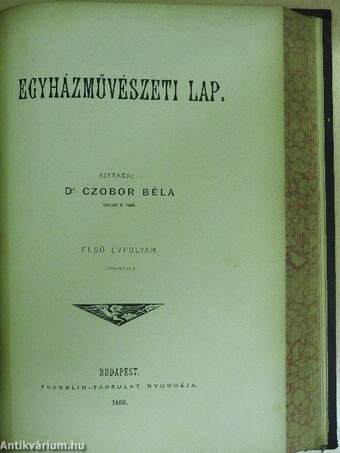 Tájékozó 1880./Egyházművészeti Lap 1880.