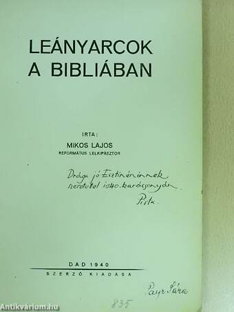 Leányarcok a Bibliában