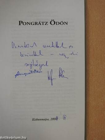 Pongrátz Ödön (dedikált példány)