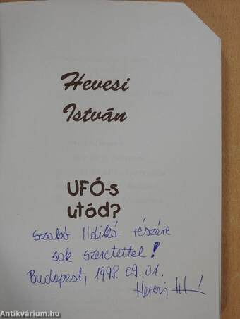 UFÓ-s utód? (dedikált példány)