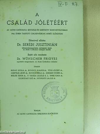 A család jólétéért