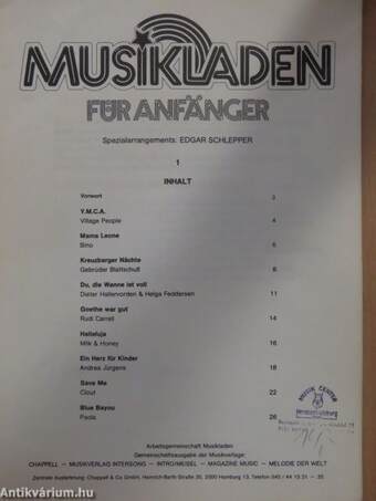 Musikladen Für Anfänger 1.