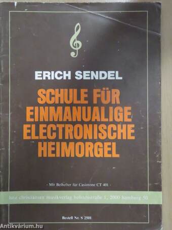 Schule für einmanualige elektronische heimorgel